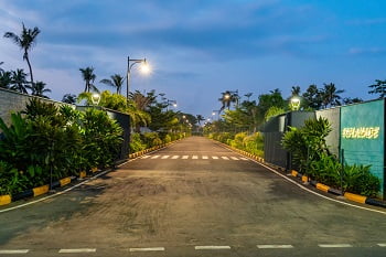 NIGHT ENTRANCE VIEW